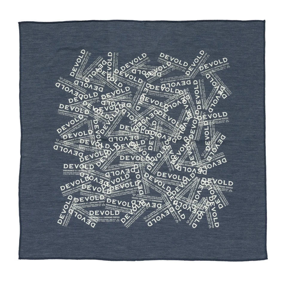 Devold Endurance Merino Bandana, kolor: Night - chusta rozłożona