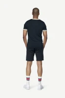 Devold Archive Ringer Tee, kolor: Ink/Offwhite - prezentacja na modelu - tył