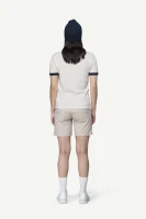 Devold Archive Ringer Tee, kolor: White/Ink - prezentacja na modelce - tył