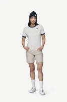 Devold Archive Ringer Tee, kolor: White/Ink - prezentacja na modelce - przód