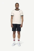 Devold Archive Ringer Tee, kolor: White/Ink - prezentacja na modelu - przód