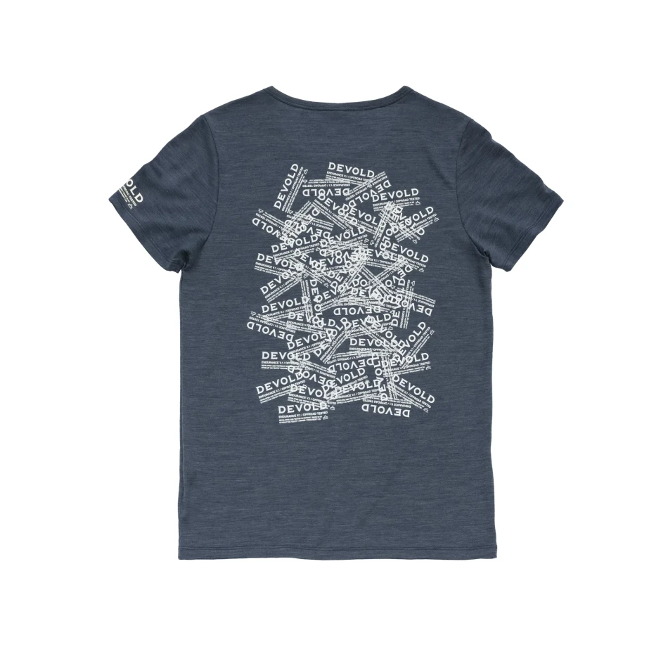 Devold Active Stamp Tee WMN, kolor: Night - tył koszulki