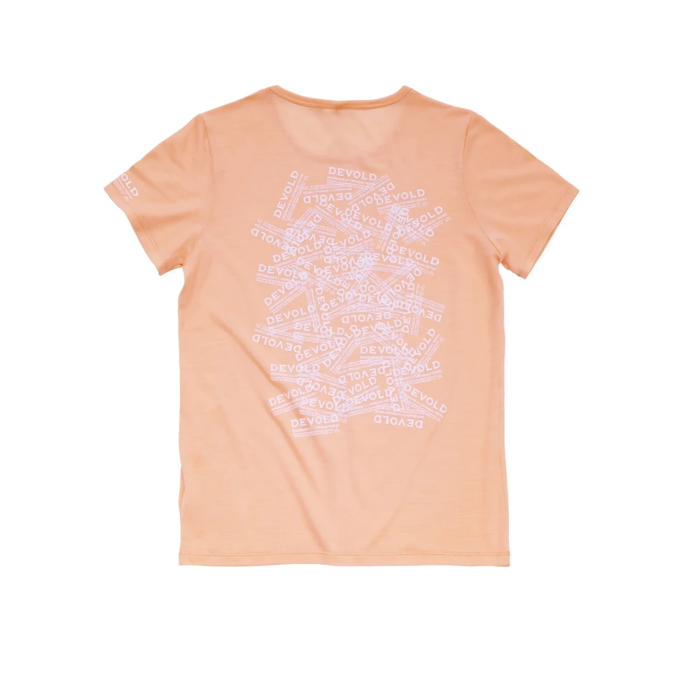 Devold Active Stamp Tee WMN, kolor: Sunrise - tył koszulki