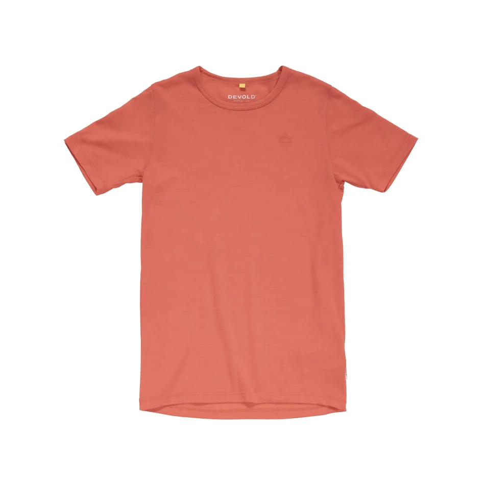 Devold Active Tee JR, kolor:Cayenne
