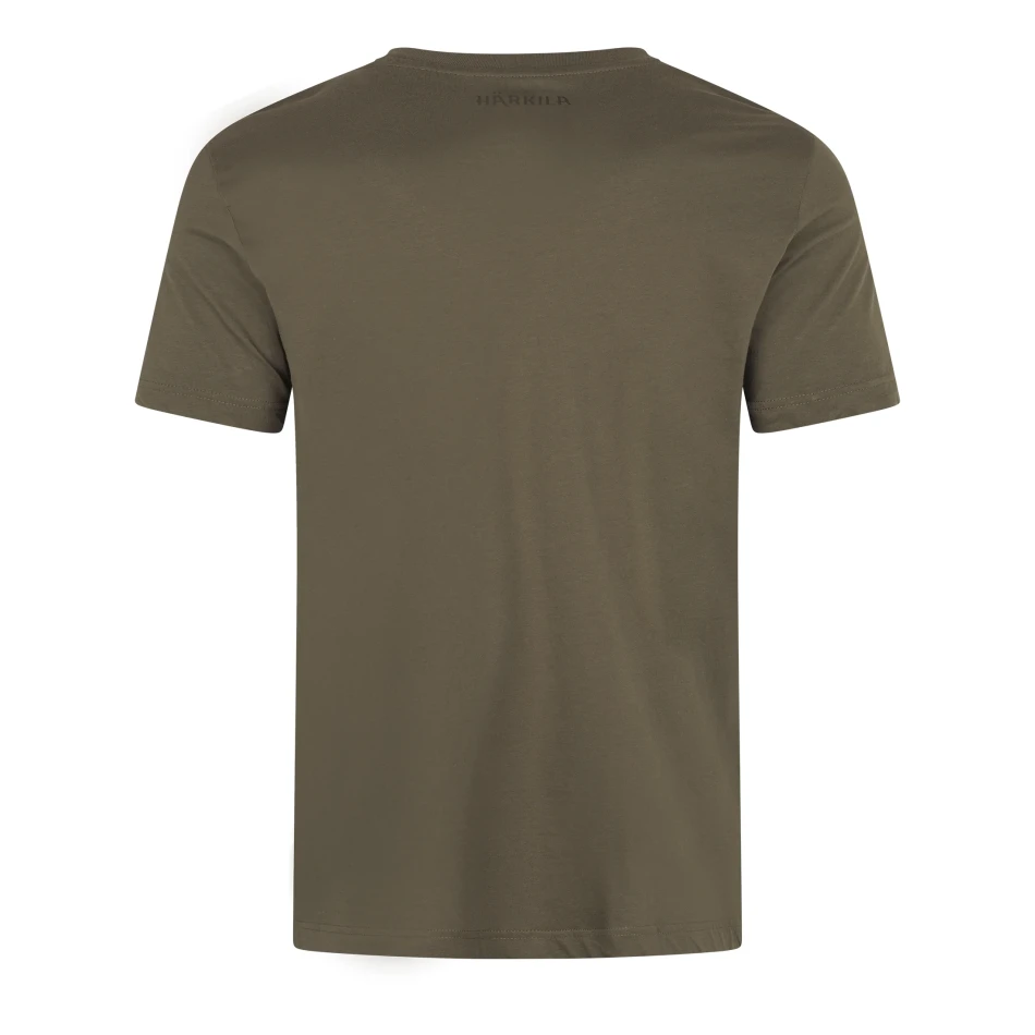 Harkila Scandinavian S/S T-shirt, kolor: Grape Leaf - tył koszulki