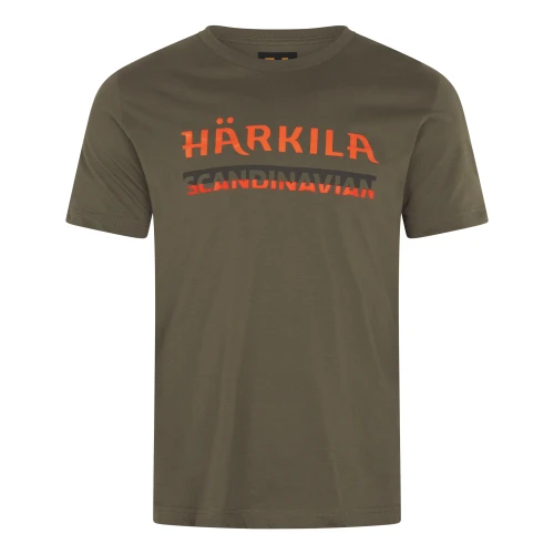 Harkila Scandinavian S/S T-shirt 2 psc. - koszulka z nadrukowanym logo Harkila - zestaw 2 sztuk (100% bawełna)