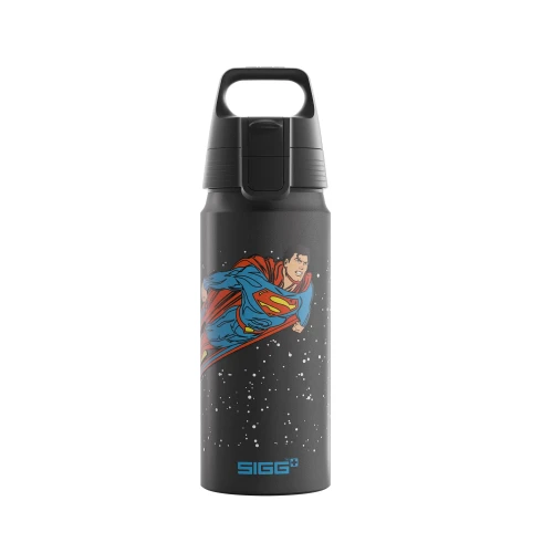SIGG WMB One Superman 0,6 L - aluminiowa butelka na napoje - wersja z nadrukiem Superman - 600 ml
