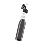 SIGG Total Color One 1,5 L, kolor: Anthracite - butelka rozkręcona z widocznymi wszystkimi elementami