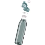 SIGG Total Color One 1,5 L, kolor: Morning Blue - butelka rozkręcona z widocznymi wszystkimi elementami