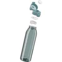 SIGG Total Color One 1,5 L, kolor: Morning Blue - butelka rozkręcona z widocznymi wszystkimi elementami