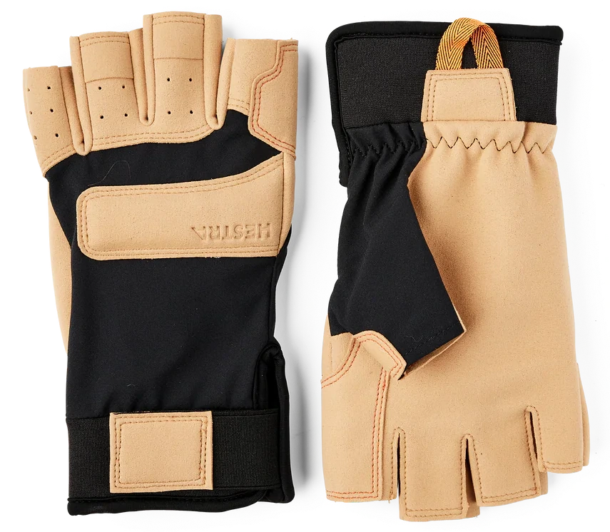 Hestra Climbers Duratan Short Black Tan rękawice - 1