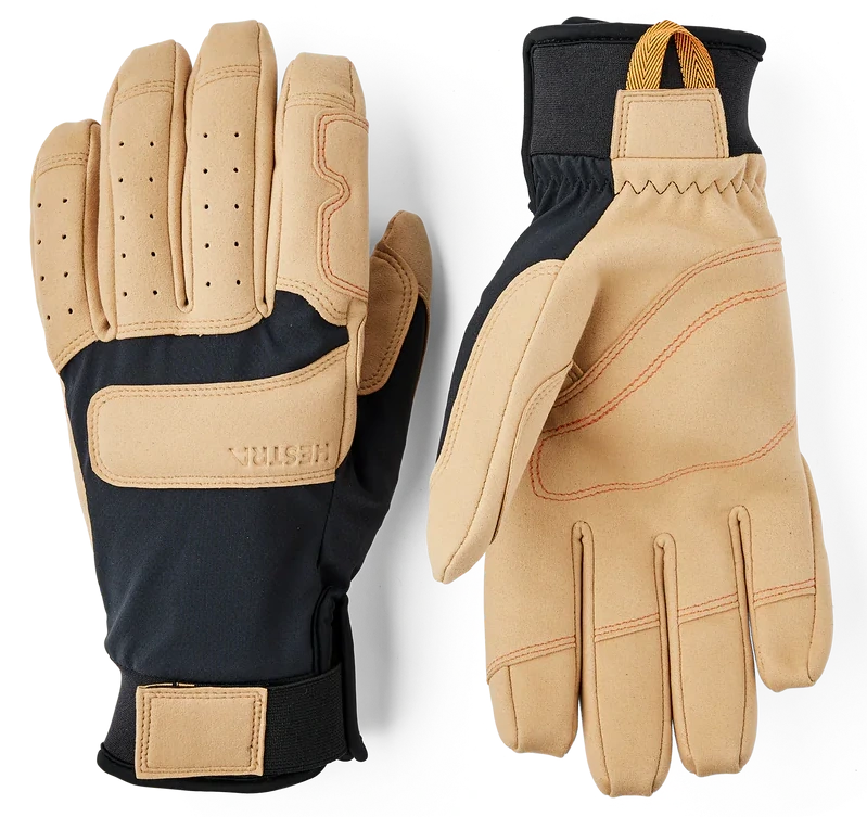 Hestra Climbers Duratan Long Black Tan rękawice - 1