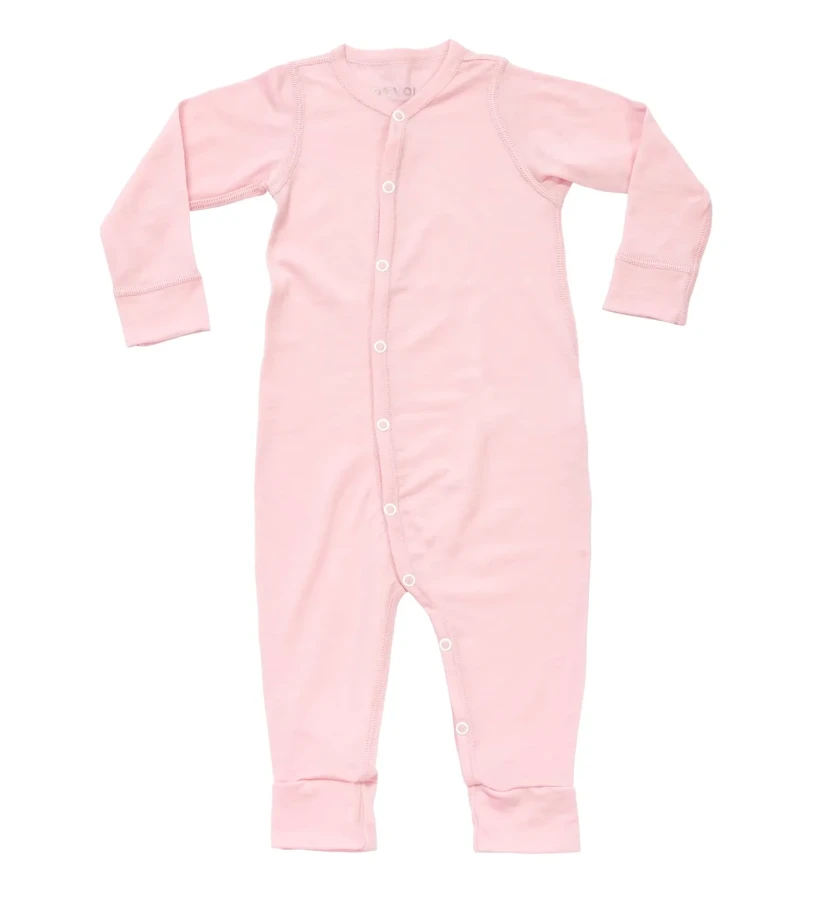 Devold Breeze Merino Sleepsuit Baby, kolor: Chalk Pink