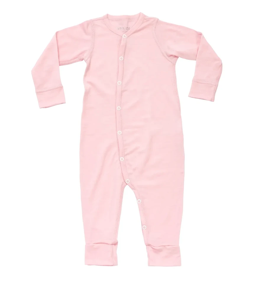 Devold Breeze Merino Sleepsuit Baby, kolor: Chalk Pink