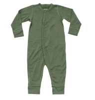 Devold Breeze Merino Sleepsuit Baby, kolor: Forest