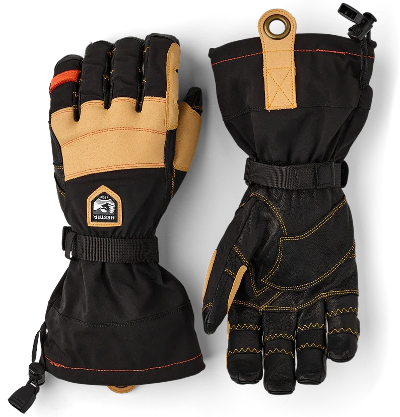 Hestra Ergo Grip HDry Long 5-finger Black - 1