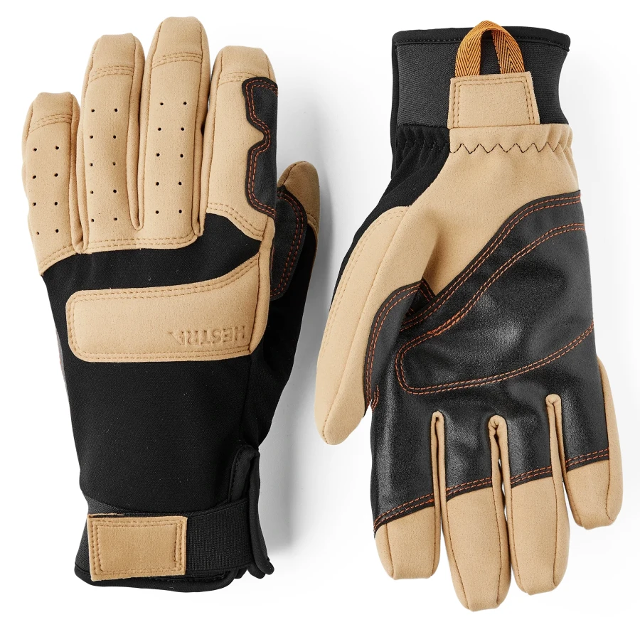 Hestra Climbers Liba Long 5-finger Black Tan - 1