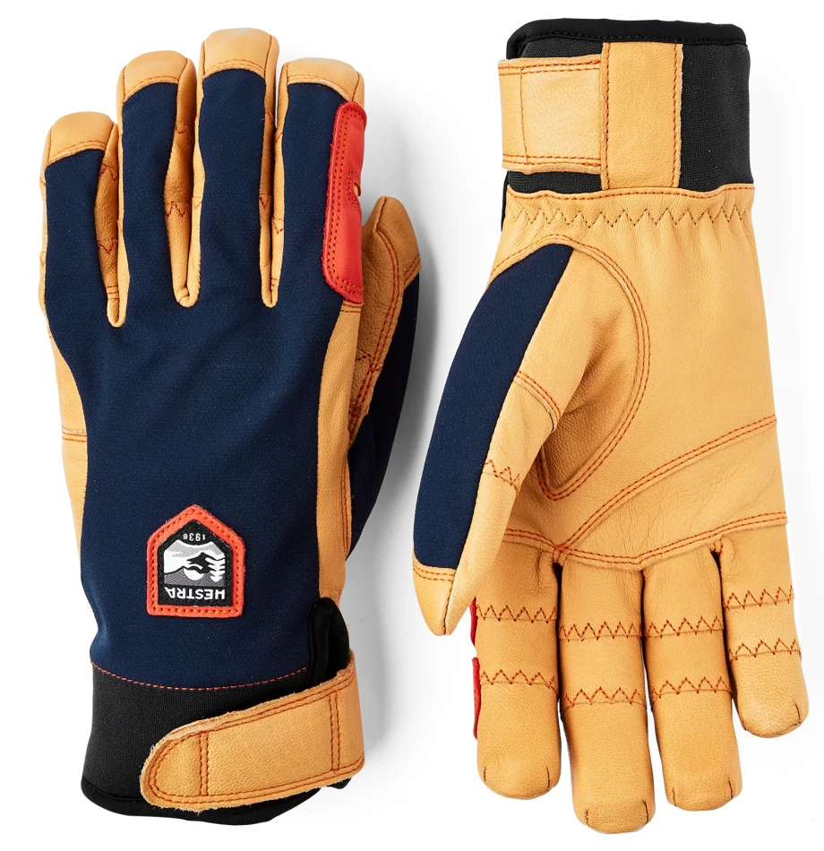 Hestra Ergo Grip Active 5 finger Royal Blue Yellow - 1