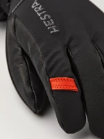 Hestra Army Leather Blizzard 5 finger Black Light Brown - 4