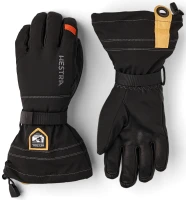 Hestra Army Leather Blizzard 5 finger Black Light Brown - 1