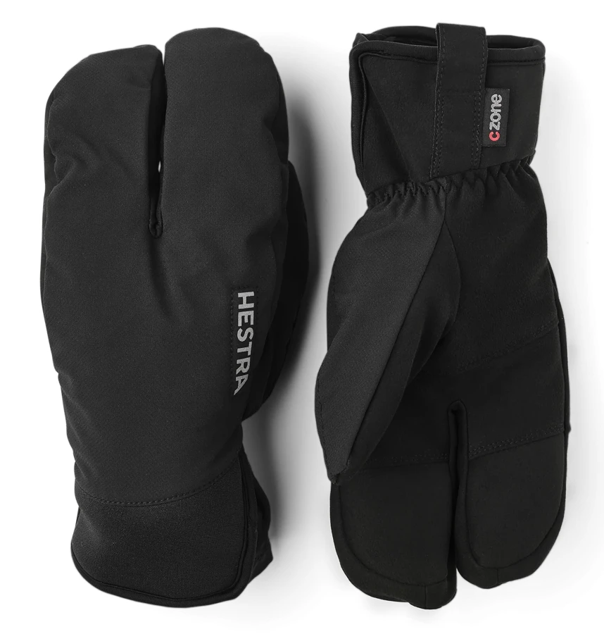 Hestra CZone Mistral Split Mitt Black Przód1