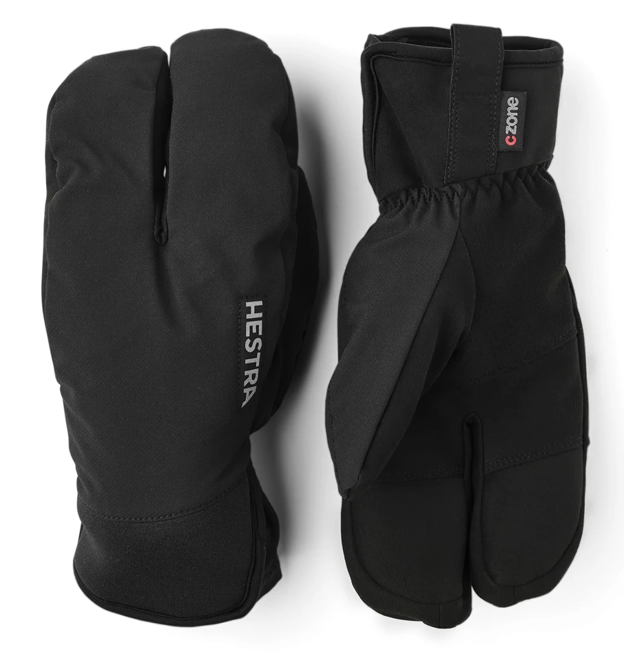 Hestra CZone Mistral Split Mitt Black Przód1