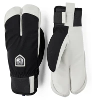 Hestra Wool Terry Windbreaker Split Mitt Black Przód1