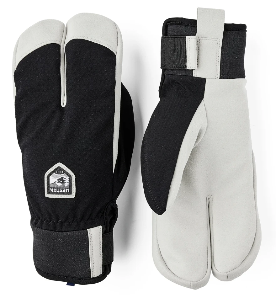 Hestra Wool Terry Windbreaker Split Mitt Black Przód1