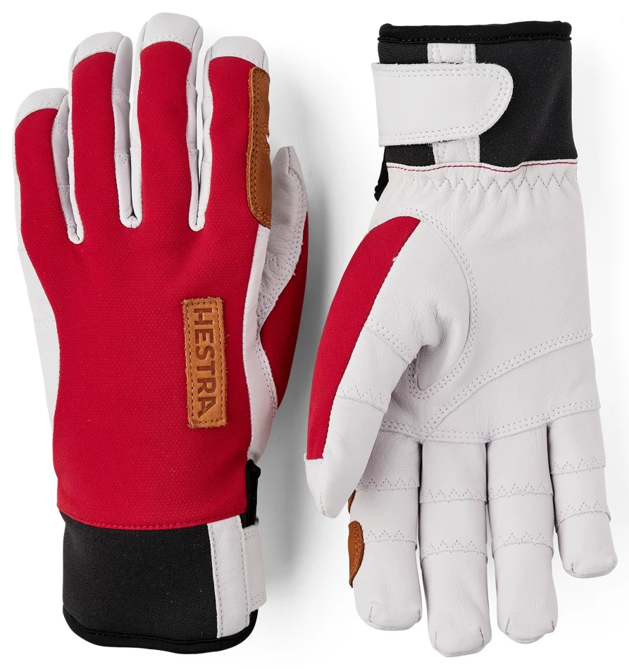 Hestra Ergo Grip Active Wool Terry 560020 Red / Offwhite - 1