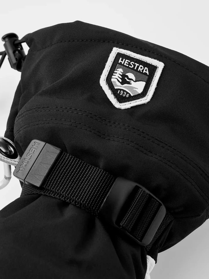 Hestra Army Leather Extreme - mitt | kolor: Black & Offwhite 5