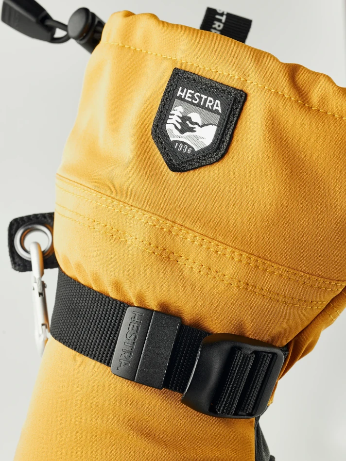 Hestra Army Leather Extreme - mitt | kolor: Mustard & Black 5