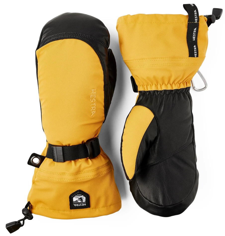 Hestra Army Leather Extreme - mitt | kolor: Mustard & Black 1