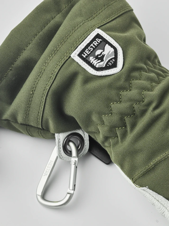 Hestra Heli Ski Female | kolor: Olive & Offwhite 3