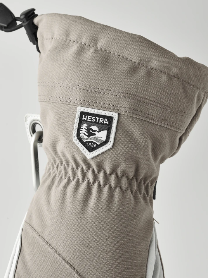Hestra Heli Ski Female | kolor: Khaki & Offwhite 4