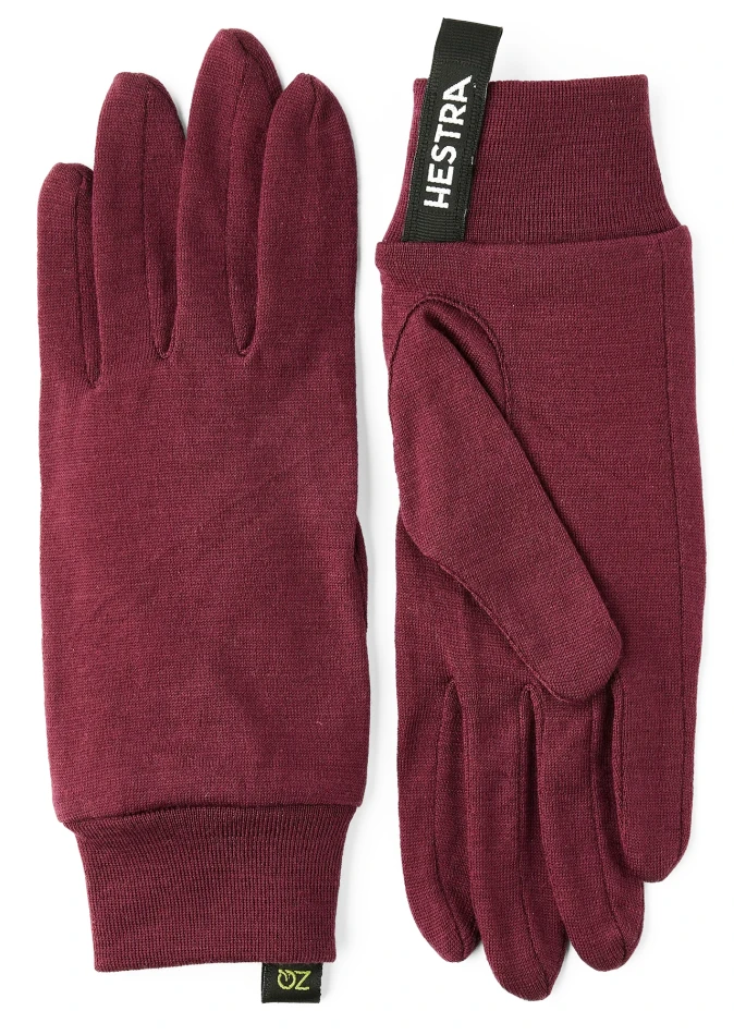 Hestra Merino Wool Liner, kolor : 590 - Bordeaux 1