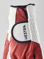 Hestra Ergo Grip Golf Left | White &amp; Rust 3