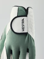 Hestra Ergo Grip Golf Left | White & Silver green 3
