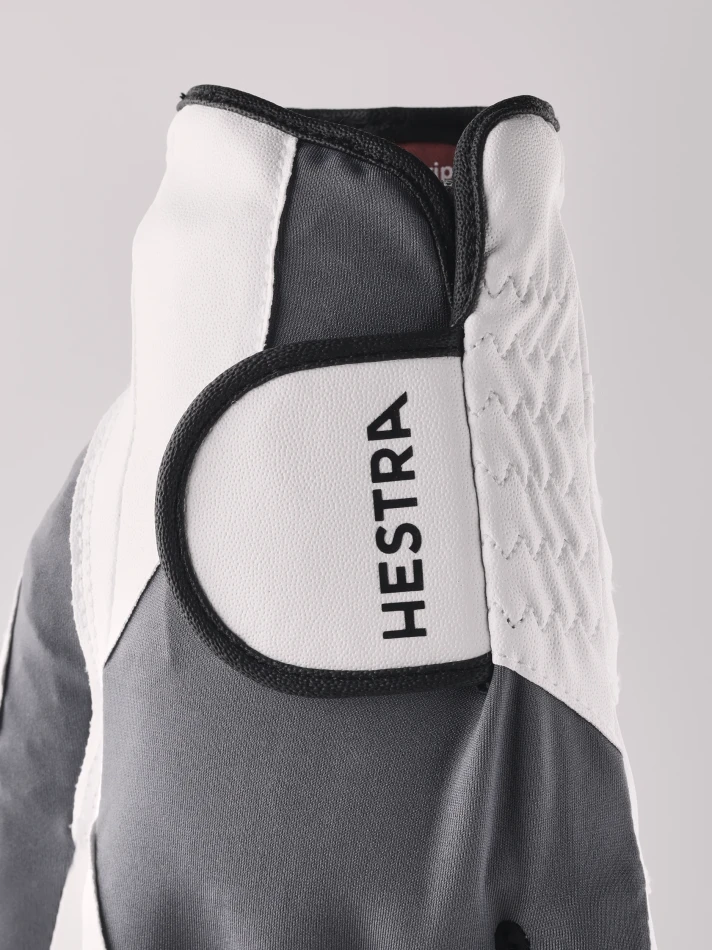 Hestra Ergo Grip Golf Left | White & Grey 3