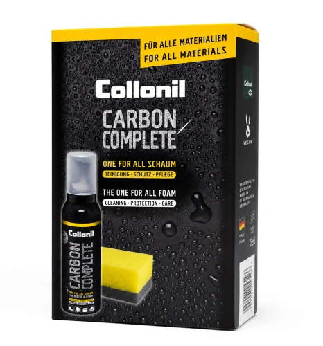 Collonil Carbon Complete Set - zestaw z głabką do czyszczenia, impregnacji i konserwacji obuwia