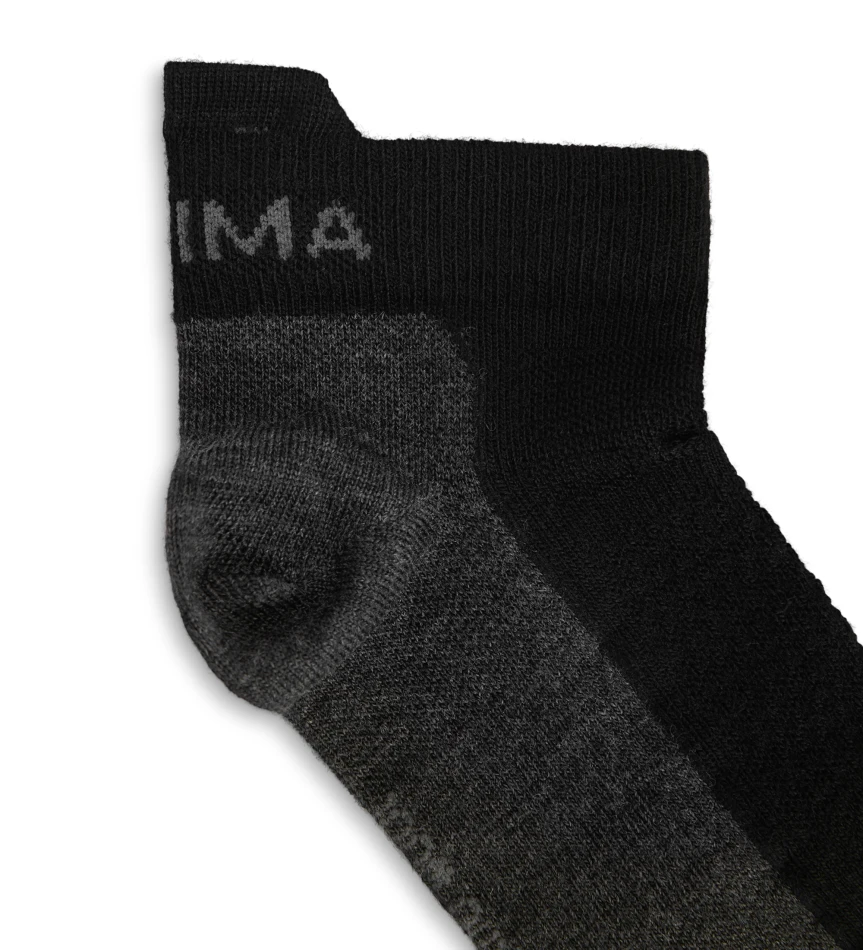 Aclima Ankle Wool Sock, kolor: Jet Black/Grey 2