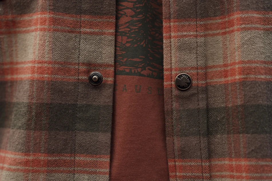 Aivak L/S Shirt, kolor: Autumn Orange Check 4