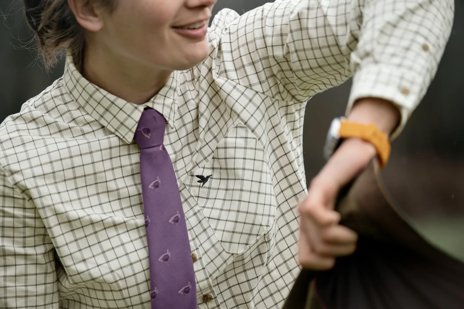 Seeland Kerry Shooting Shirt, kolor: Estate Blue/Pine Green Check 4