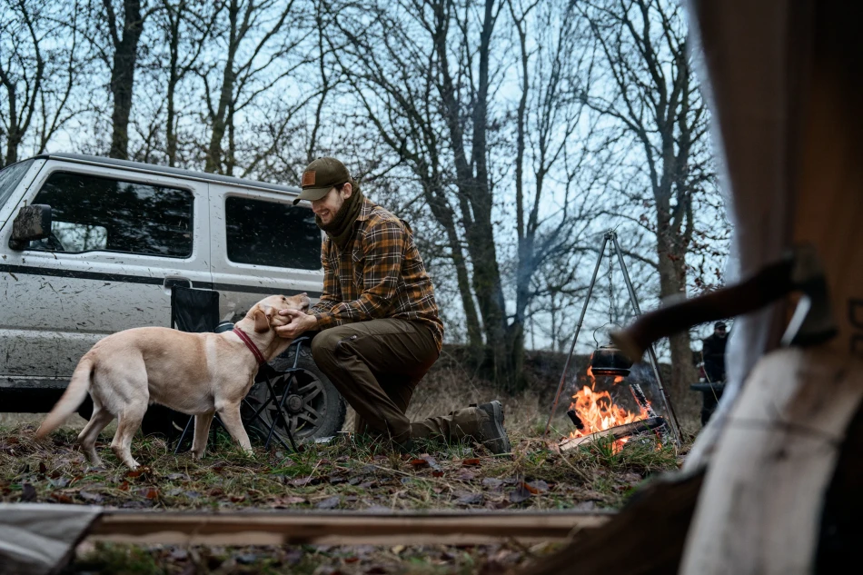 Glen Flannel Shirt, kolor: Dark Brown/Camel Check 4