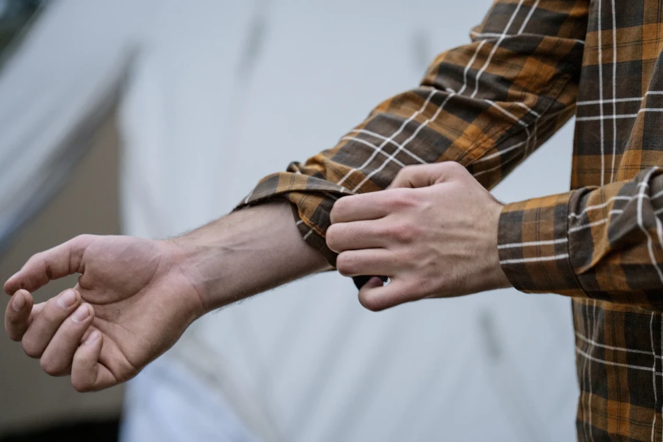 Glen Flannel Shirt, kolor: Dark Brown/Camel Check 5