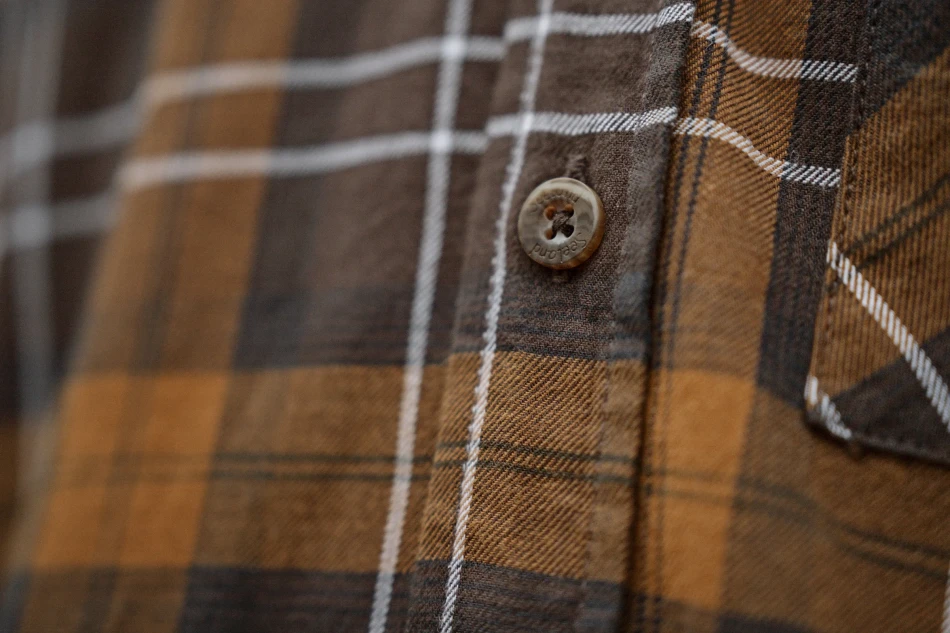 Glen Flannel Shirt, kolor: Dark Brown/Camel Check 6