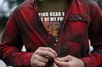 Glen Flannel Shirt, kolor: Red Check 3