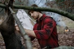 Glen Flannel Shirt, kolor: Red Check 4