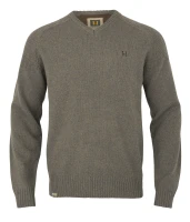 Harkila Vincent Merino V-Neck Pullover, kolor: Dark Sand 1