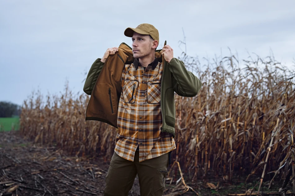 Harkila Pajala Shirt, kolor: Cornstalk Check 10