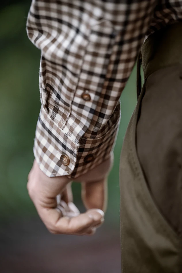 Milford Shirt, kolor: Blue/Beige Check 3